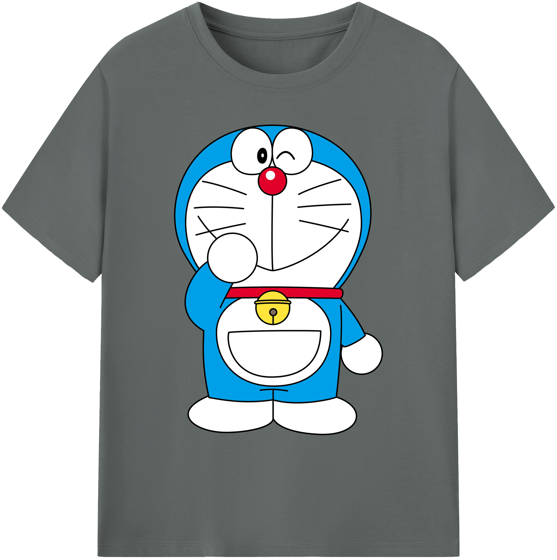 （画像用） ドラえもん Doraemon 綿100％ メンズ半袖Tシャツ｜肌触りやわらか＆通気性